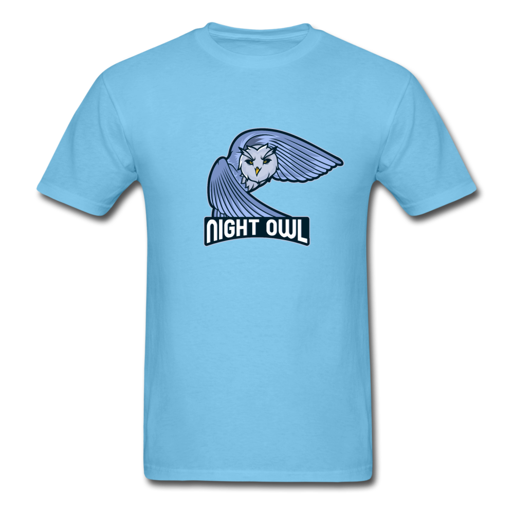 Unisex Night Owl T-Shirt - aquatic blue