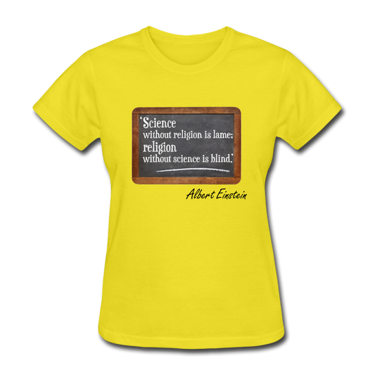 Women's Einstein T-Shirt - yellow