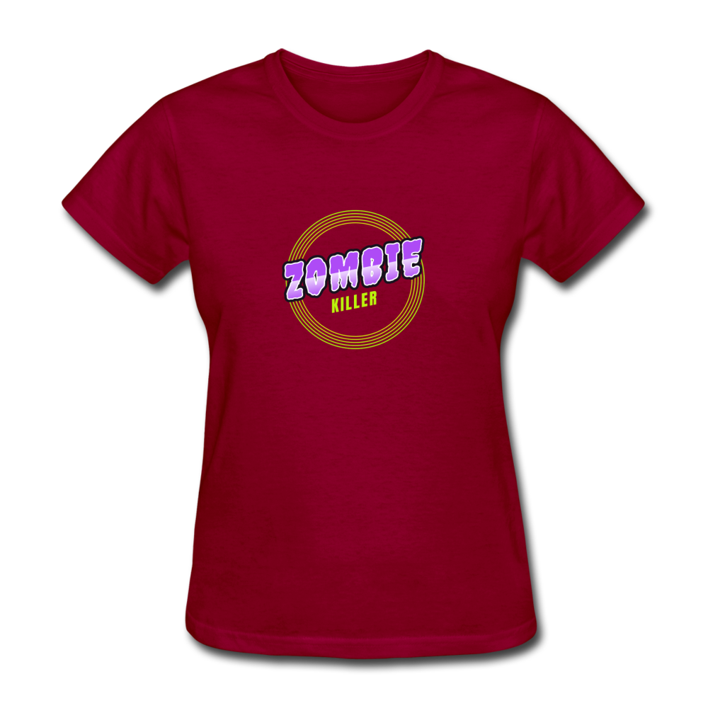 Women's Zombie Killer T-Shirt - dark red
