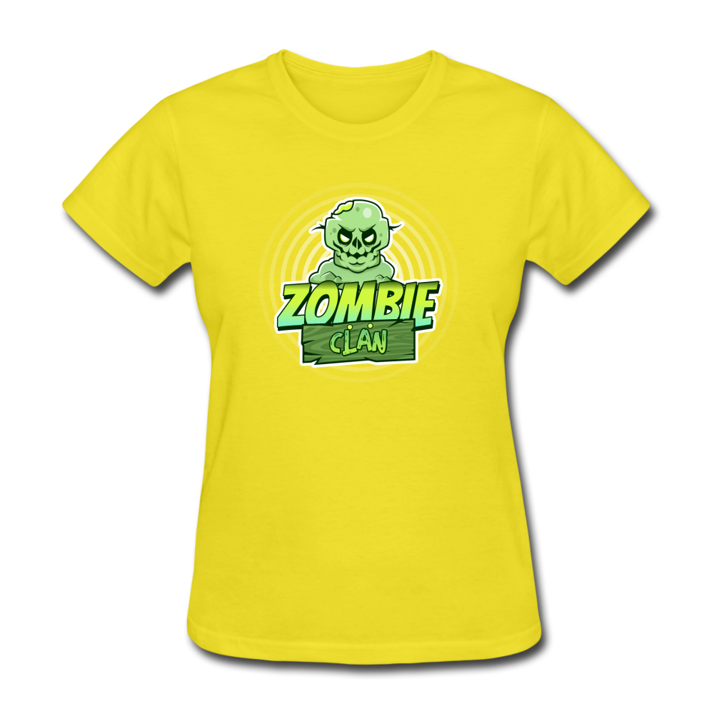 Women's Zombie Clan T-Shirt - yellow