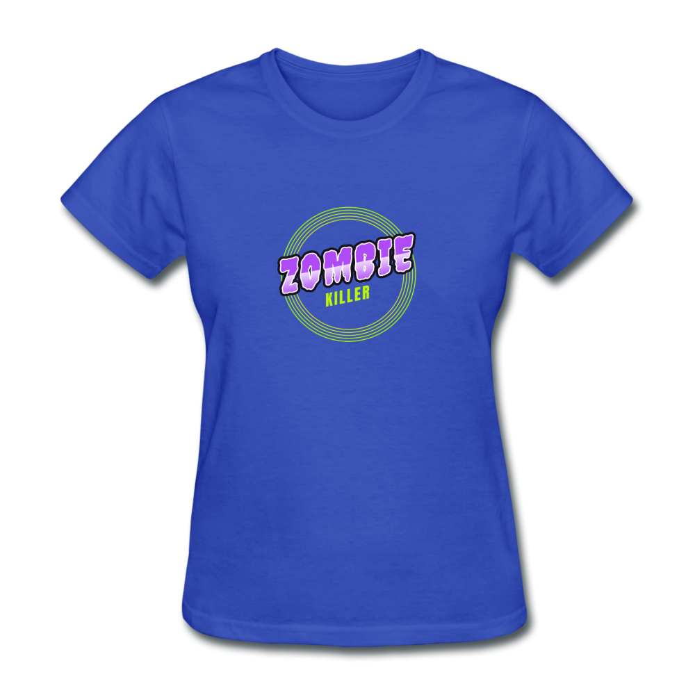 Women's Zombie Killer T-Shirt - royal blue