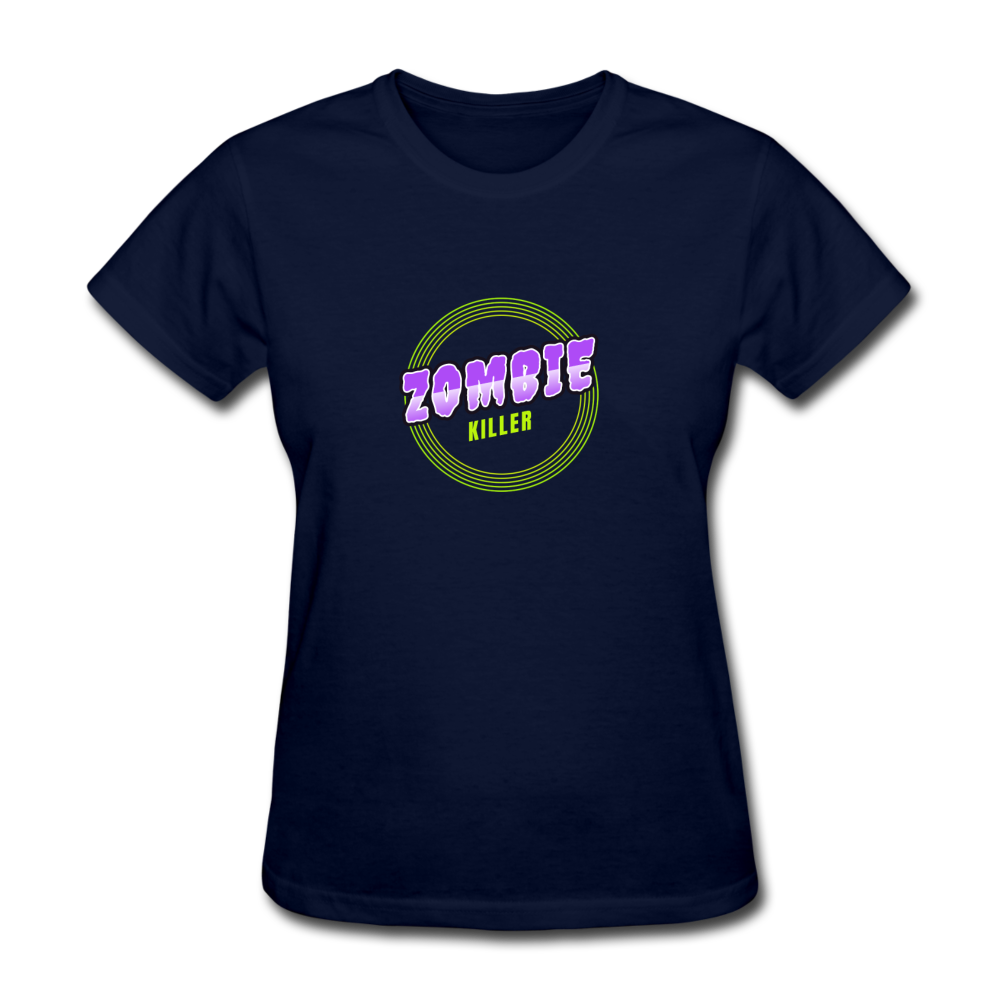 Women's Zombie Killer T-Shirt - navy