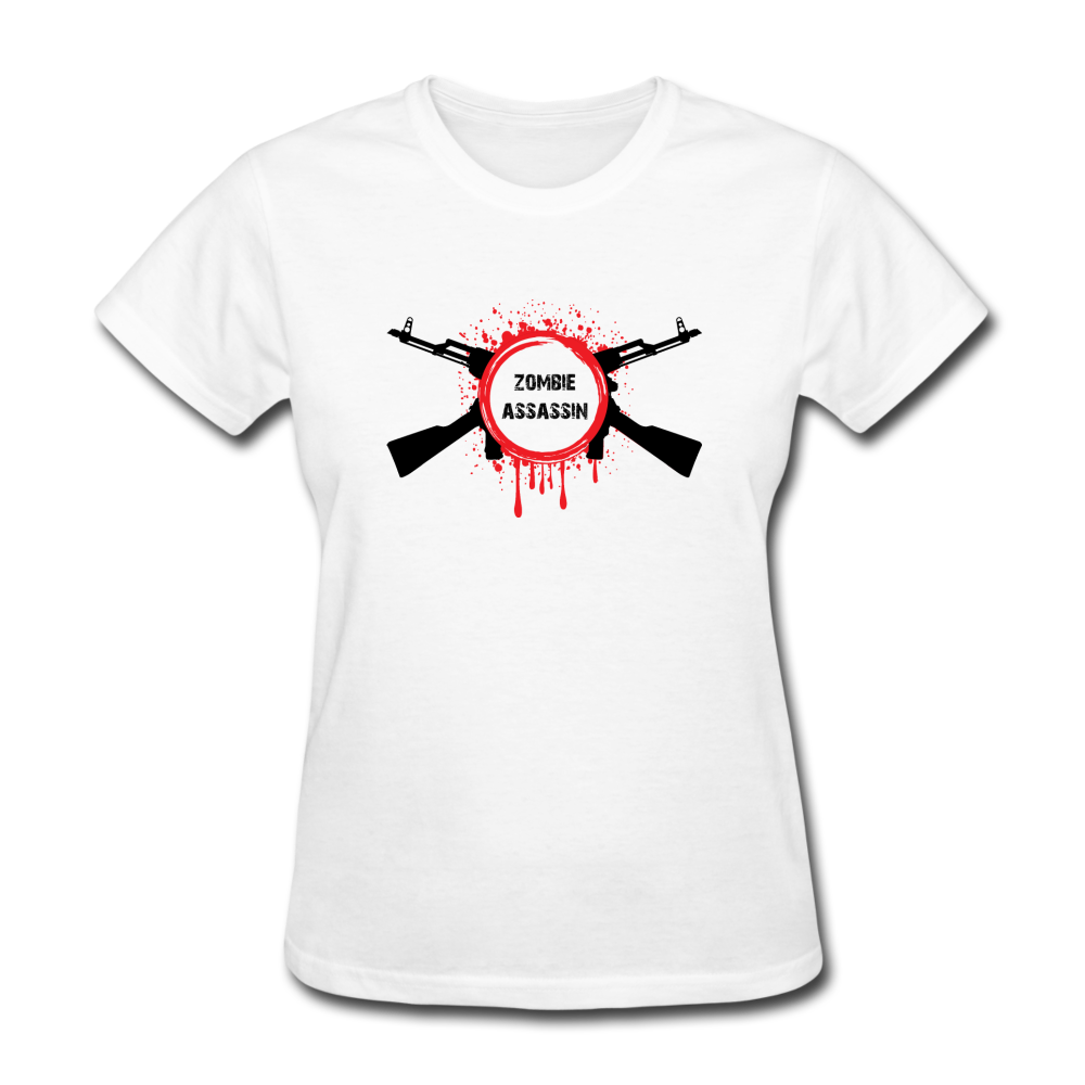 Women's Zombie Assassin T-Shirt - white