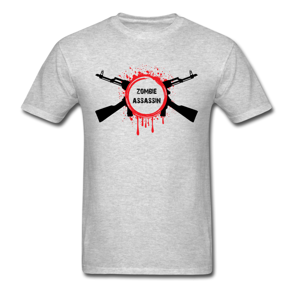 Unisex Zombie Assassin T-Shirt - heather gray