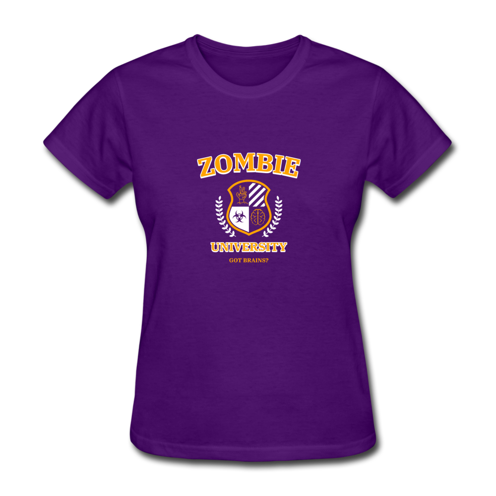 Women's Zombie University T-Shirt - purple