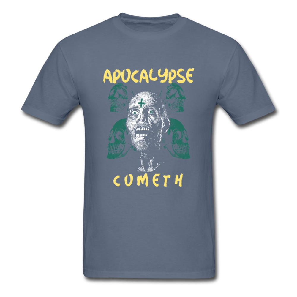 Unisex Zombie Apocalypse Cometh T-Shirt - denim