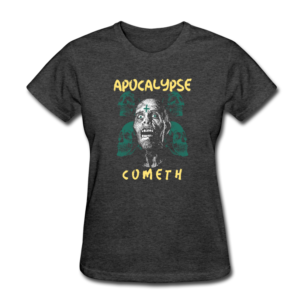 Women's Zombie Apocalypse Cometh T-Shirt - heather black