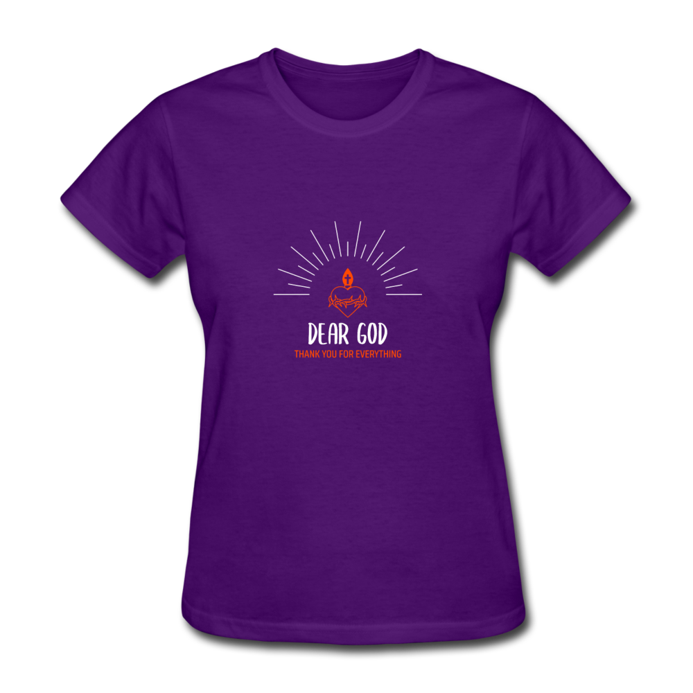 Women's Thank God T-Shirt - purple