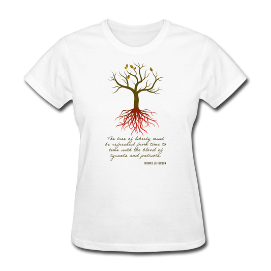 Women's Tree of Liberty T-Shirt - white