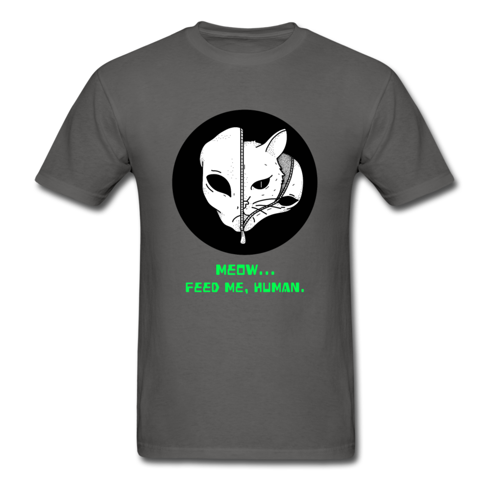 Unisex Alien Kitty T-Shirt - charcoal