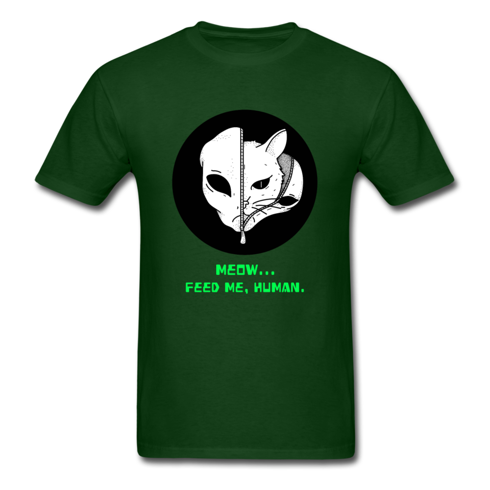Unisex Alien Kitty T-Shirt - forest green