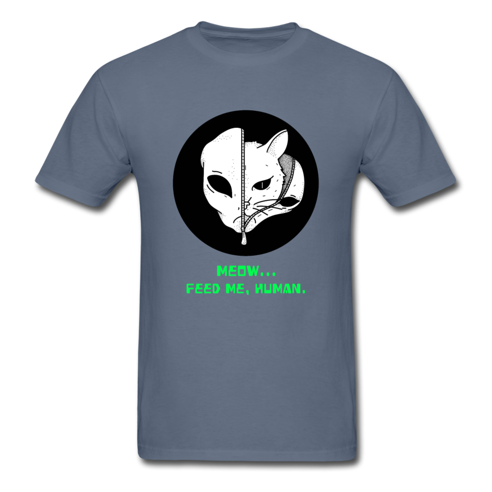 Unisex Alien Kitty T-Shirt - denim