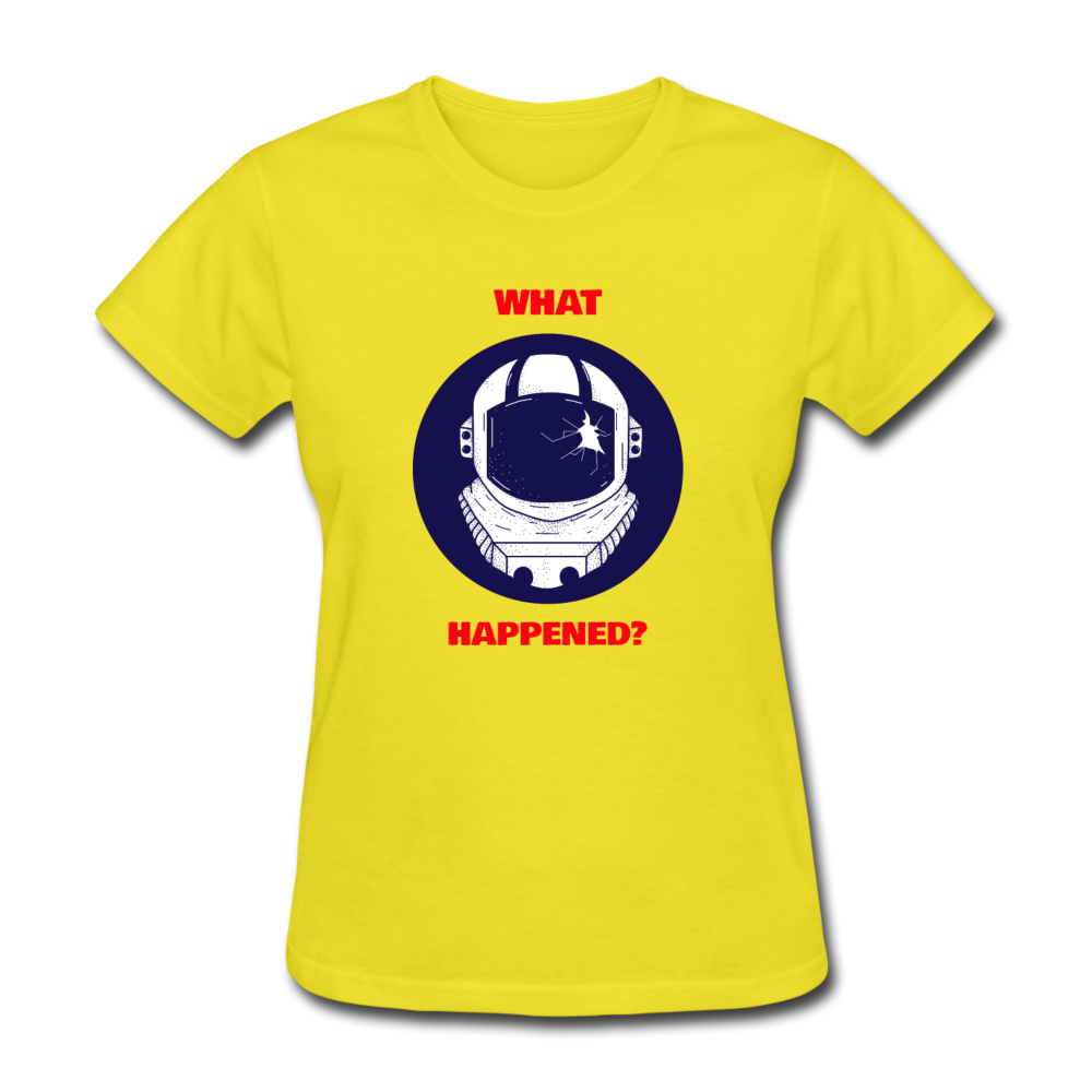 Women's Alien What Happened T-Shirt - yellow