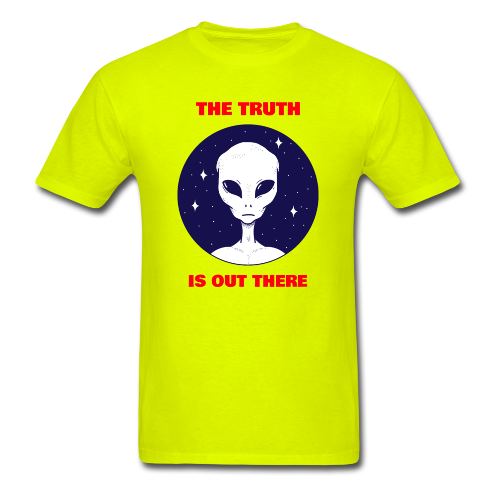 Unisex Alien The Truth Is Out There T-Shirt - safety green