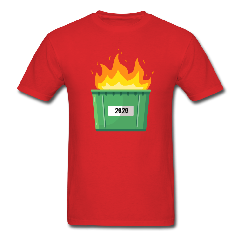 Unisex 2020 Dumpster Fire T-Shirt - red