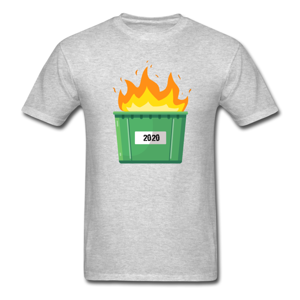 Unisex 2020 Dumpster Fire T-Shirt - heather gray