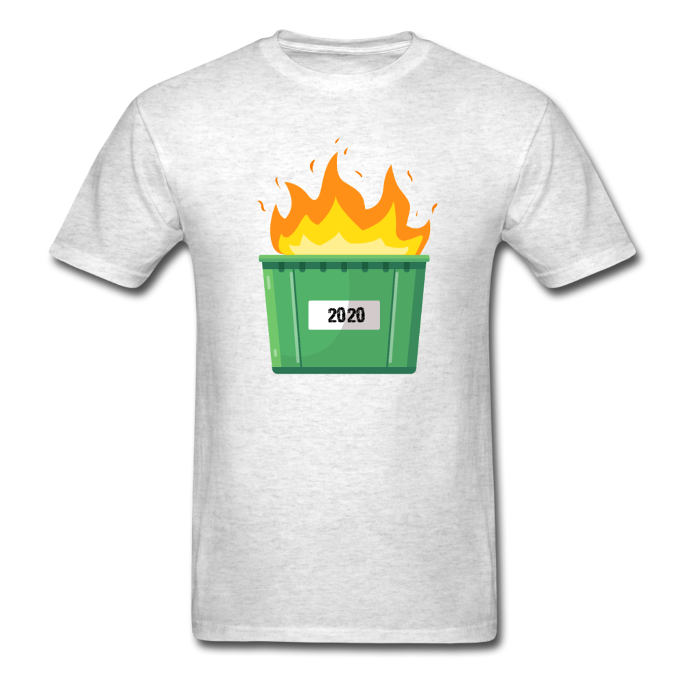 Unisex 2020 Dumpster Fire T-Shirt - light heather gray