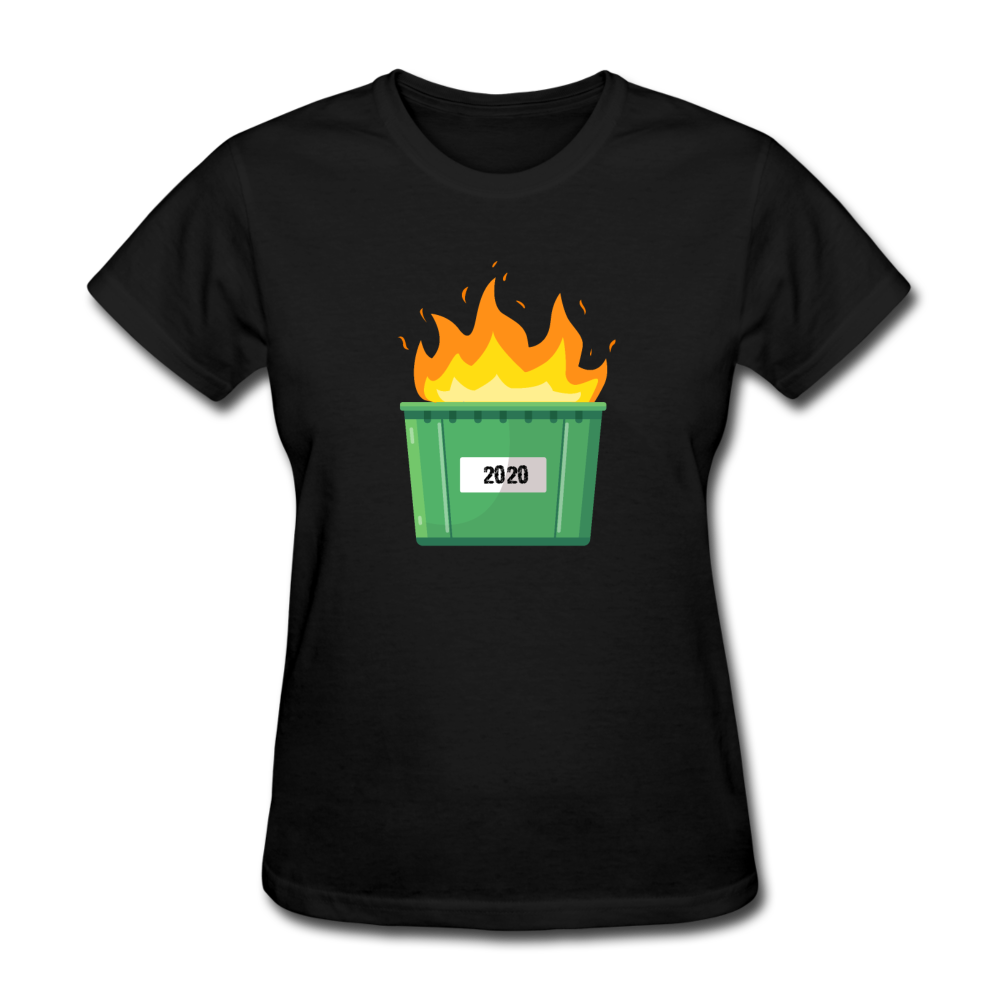 Women's 2020 Dumpster Fire T-Shirt - black
