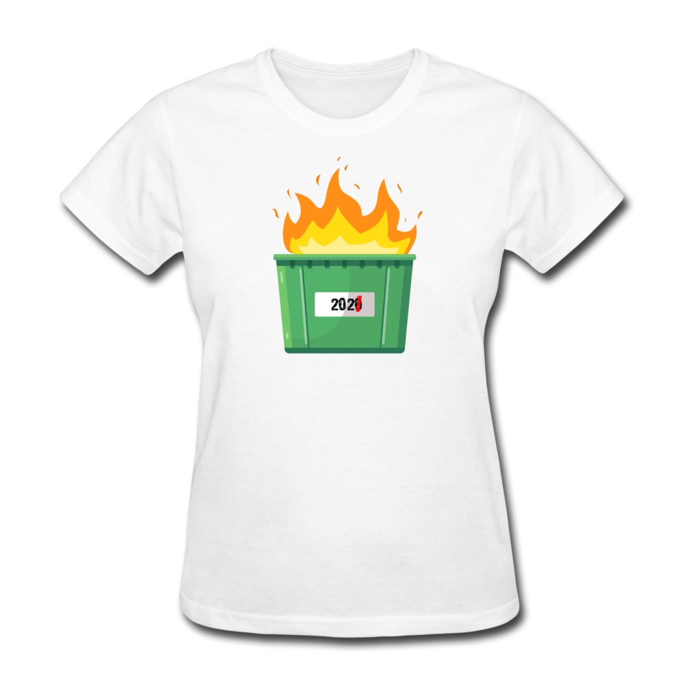 Women's 2021 Dumpster Fire T-Shirt - white
