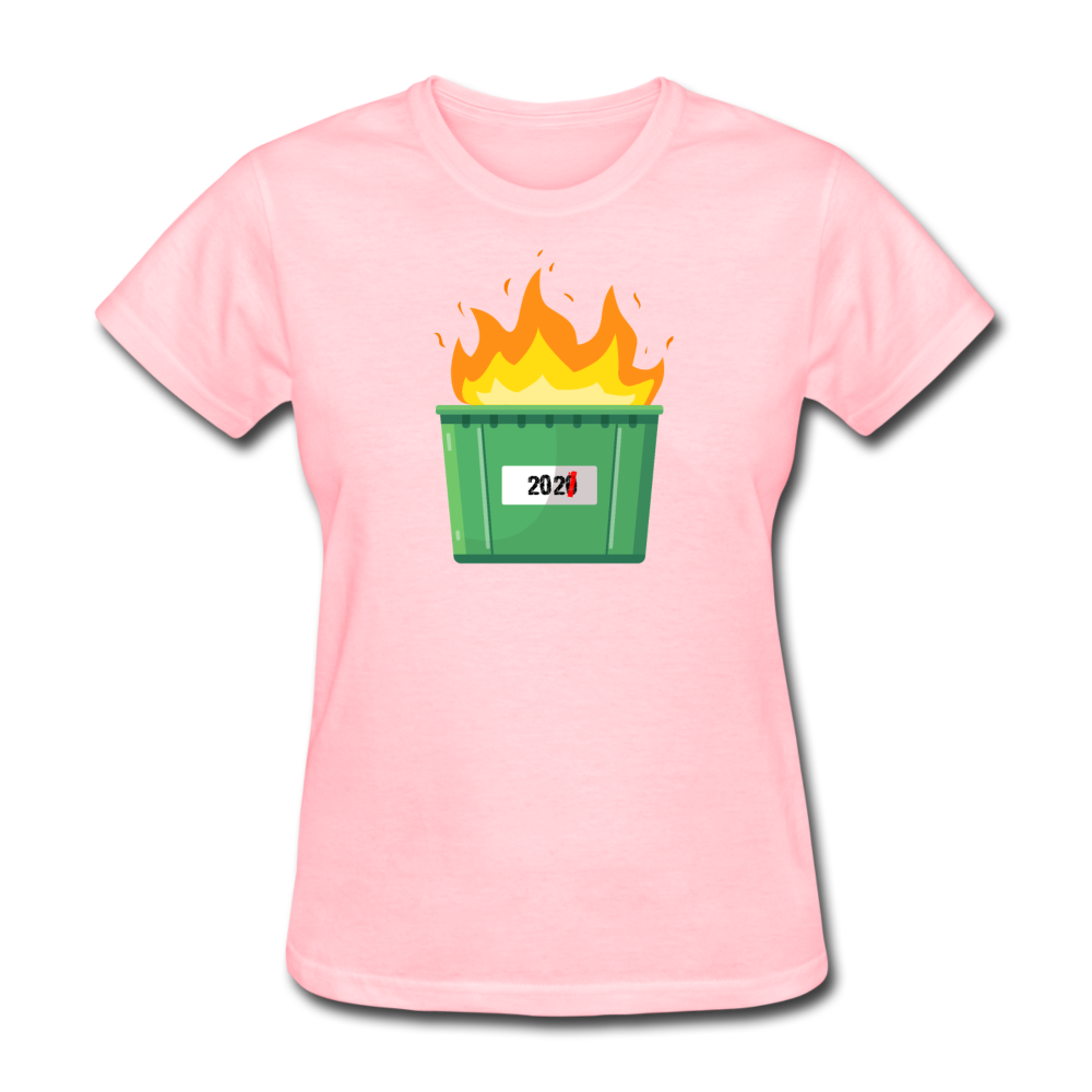 Women's 2021 Dumpster Fire T-Shirt - pink