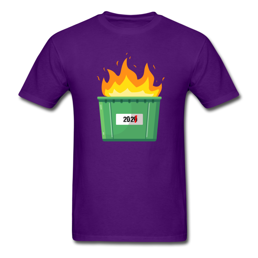 Unisex 2021 Dumpster Fire T-Shirt - purple