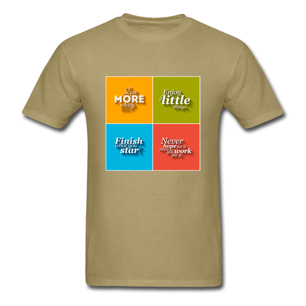 Unisex Inspirational T-Shirt - khaki