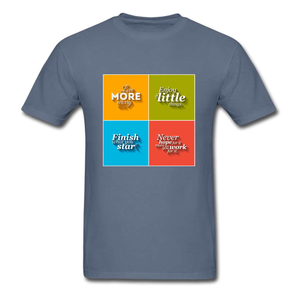 Unisex Inspirational T-Shirt - denim