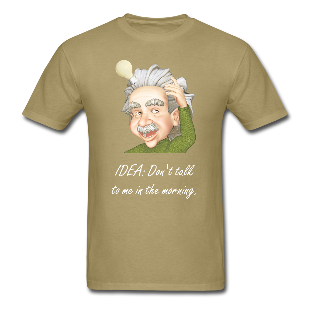 Unisex Einstein Idea T-Shirt - khaki
