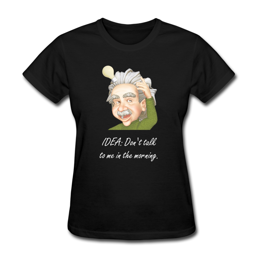 Women's Einstein Idea T-Shirt - black