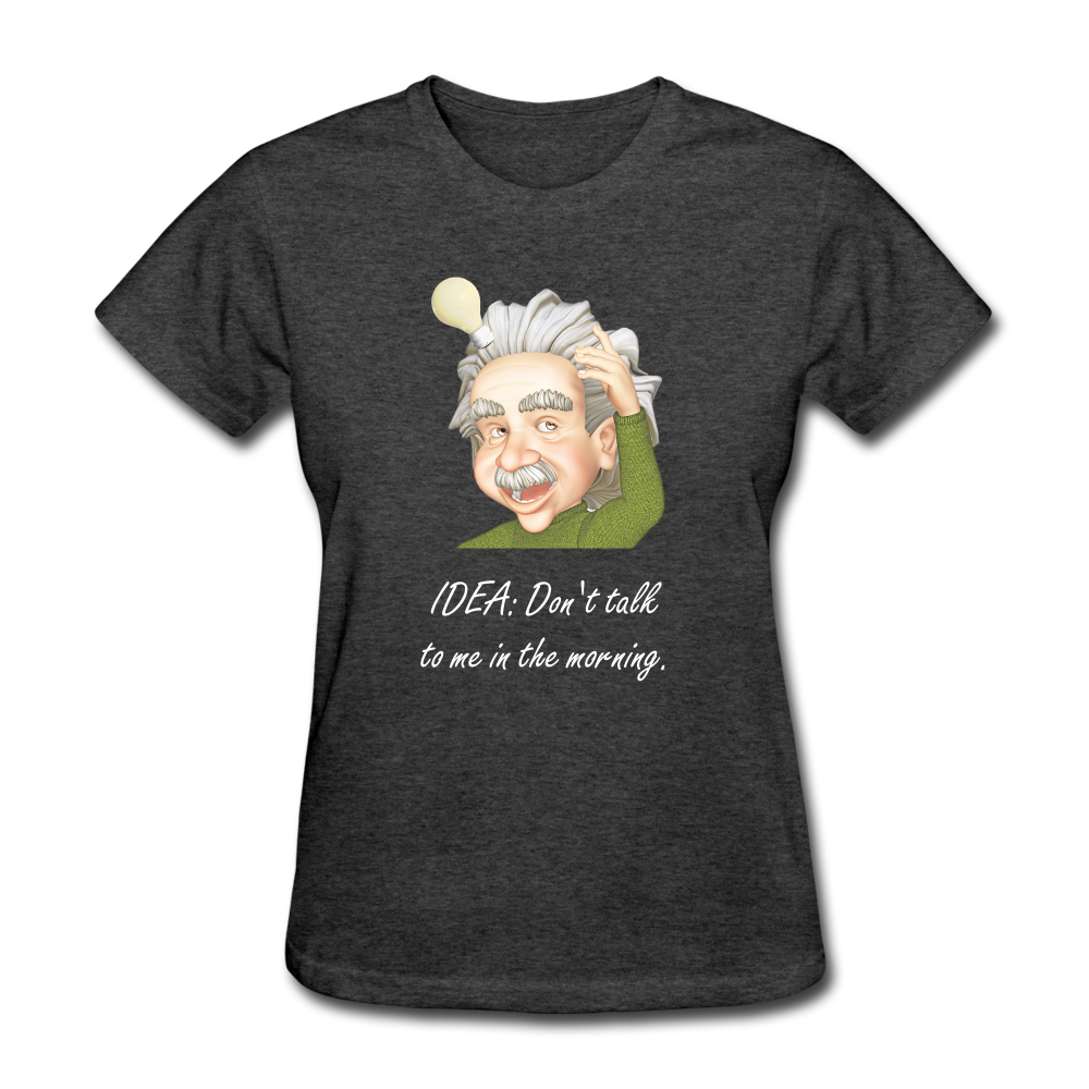 Women's Einstein Idea T-Shirt - heather black
