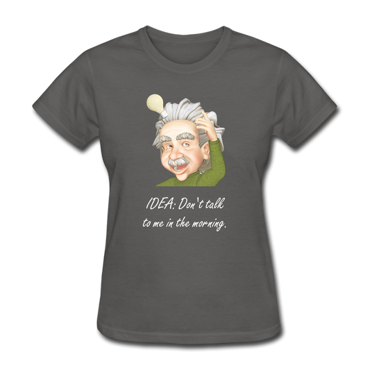 Women's Einstein Idea T-Shirt - charcoal