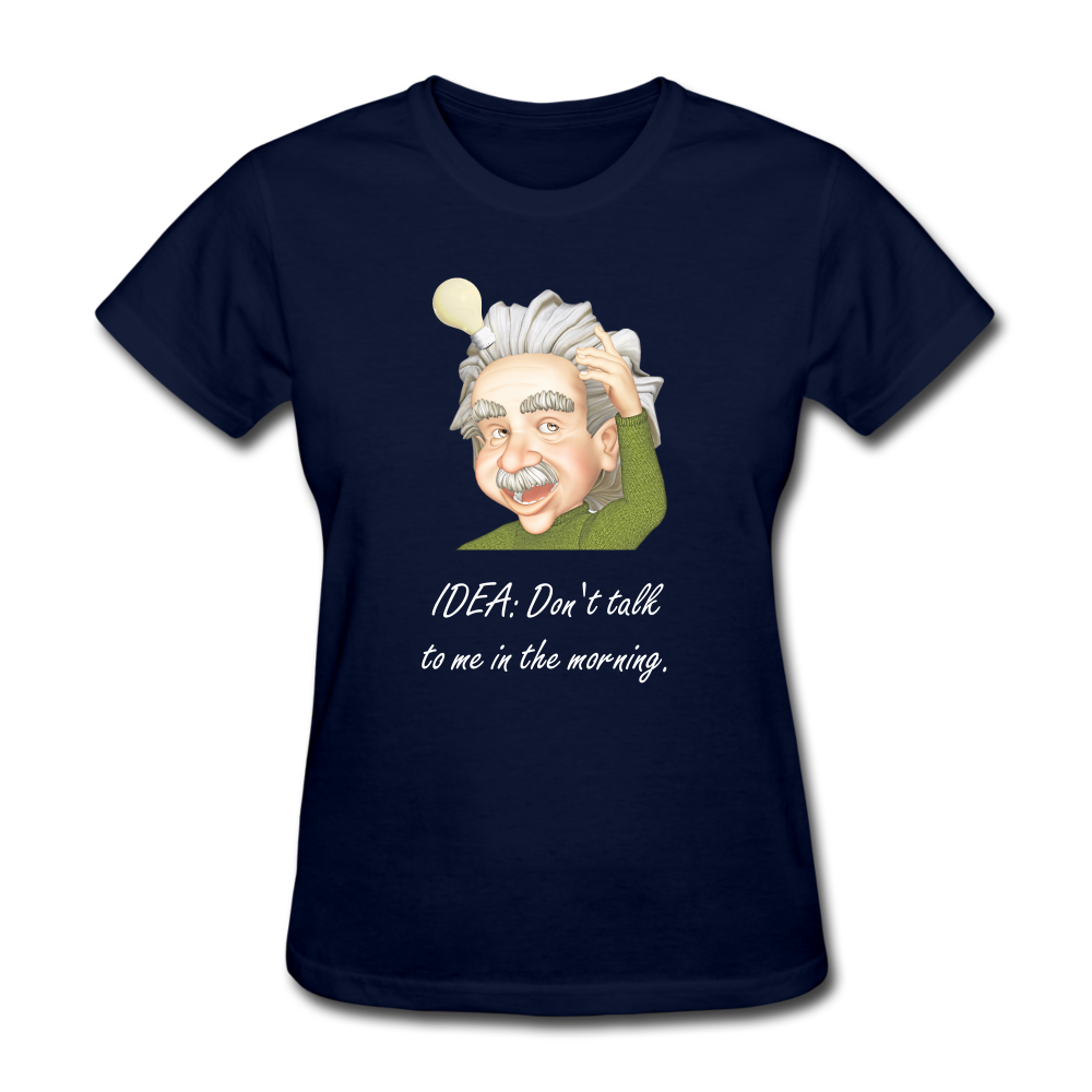 Women's Einstein Idea T-Shirt - navy