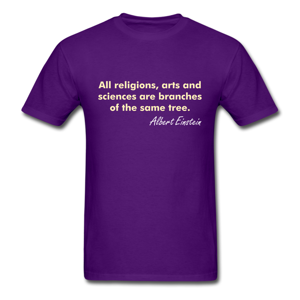 Unisex Einstein Quote T-Shirt - purple