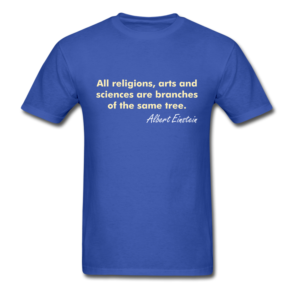 Unisex Einstein Quote T-Shirt - royal blue