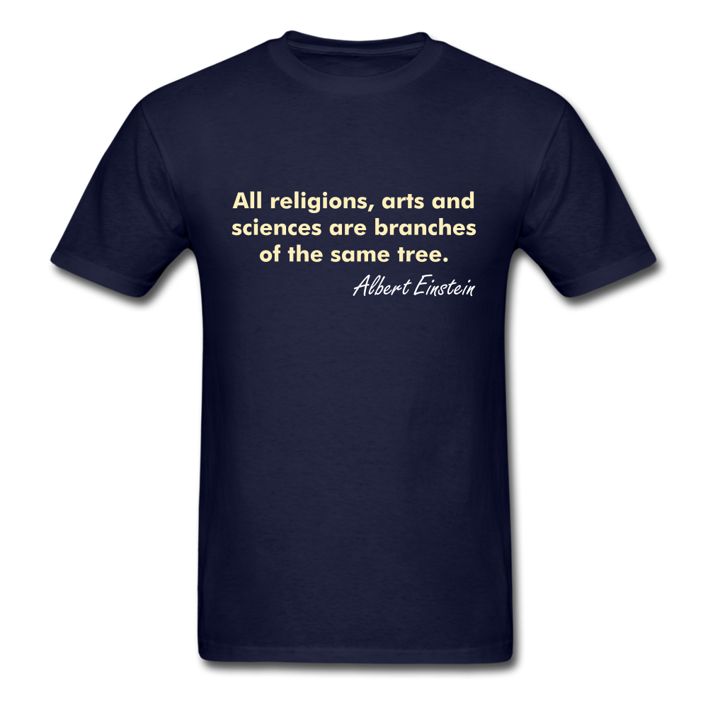 Unisex Einstein Quote T-Shirt - navy