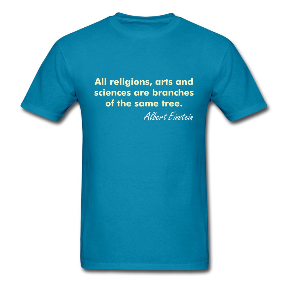 Unisex Einstein Quote T-Shirt - turquoise