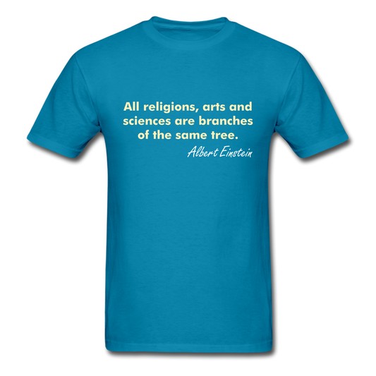 Unisex Einstein Quote T-Shirt - turquoise