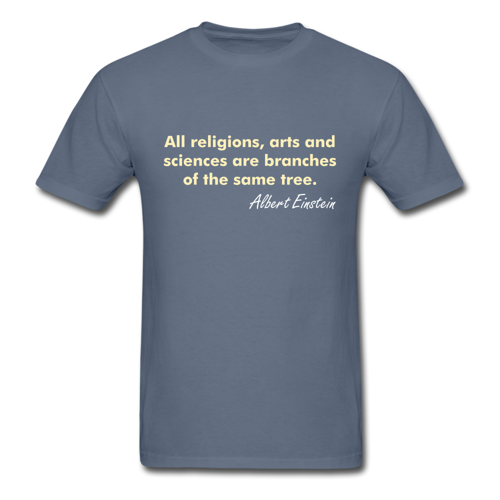 Unisex Einstein Quote T-Shirt - denim