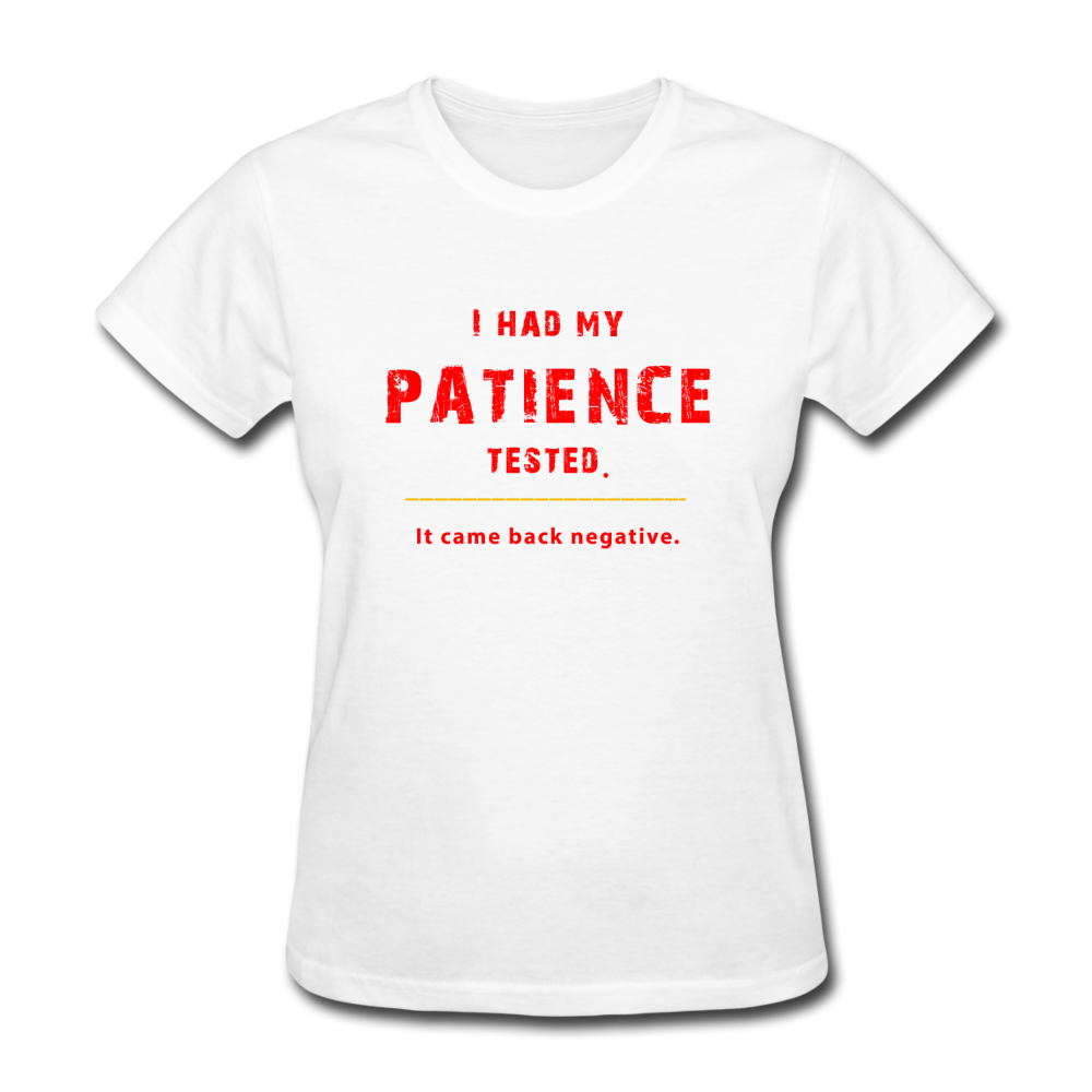 Women's Patience Tested T-Shirt - white
