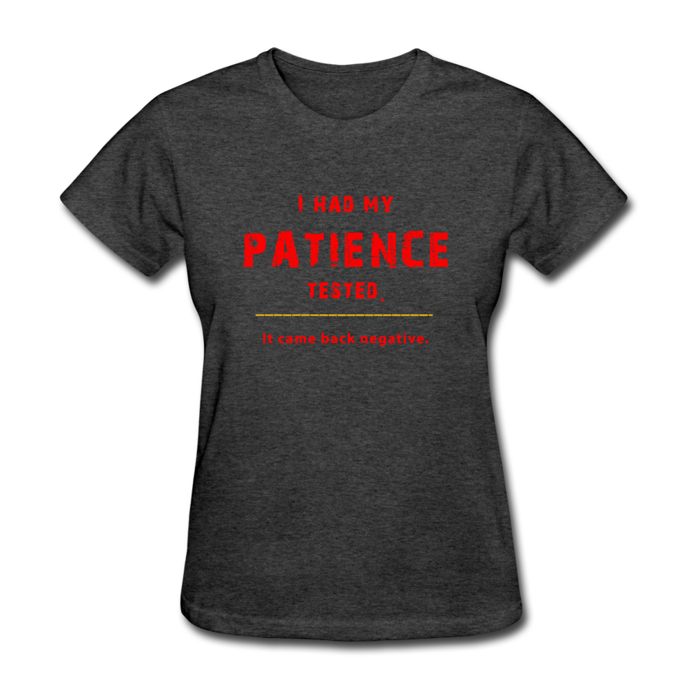 Women's Patience Tested T-Shirt - heather black