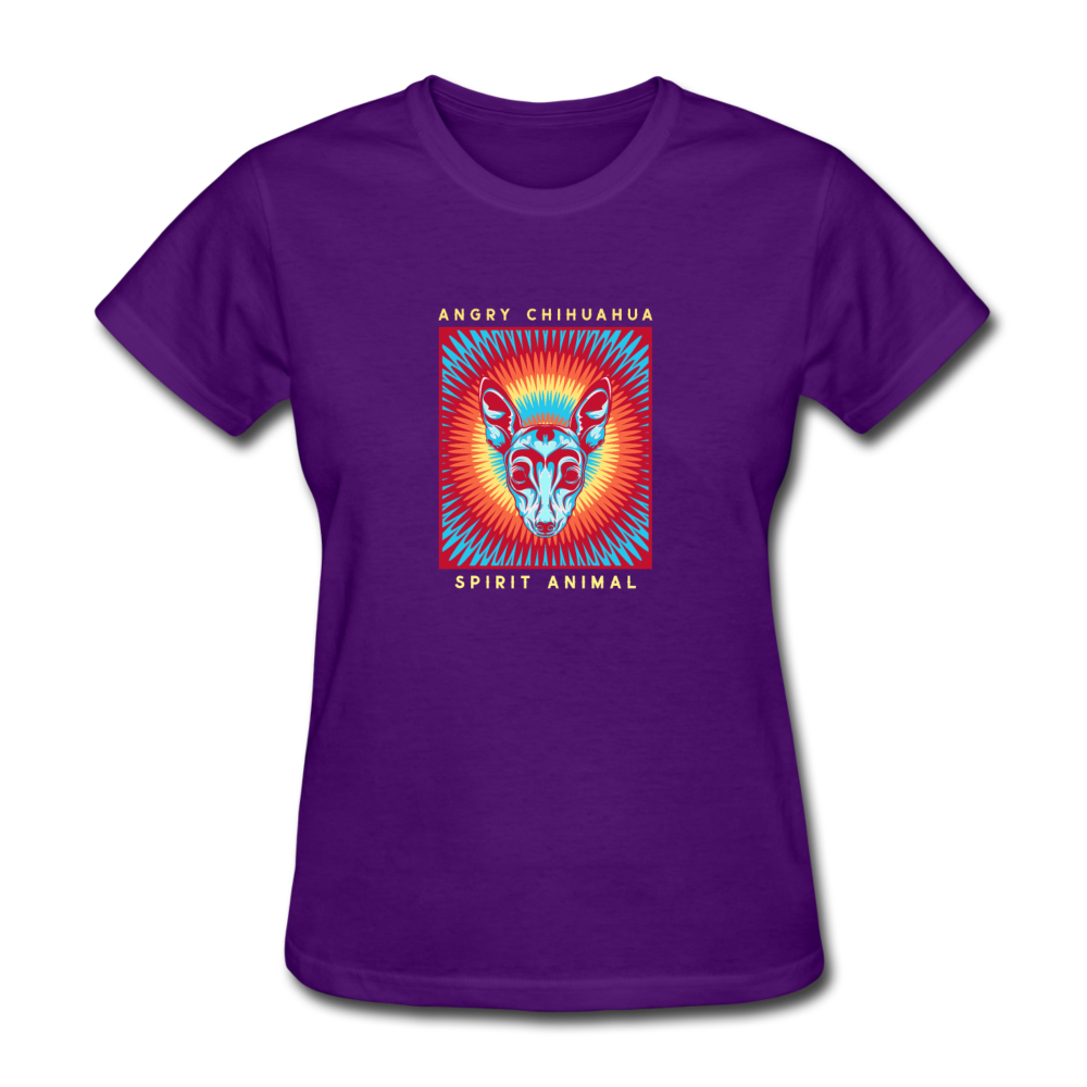 Women's Angry Chihuahua T-Shirt - purple