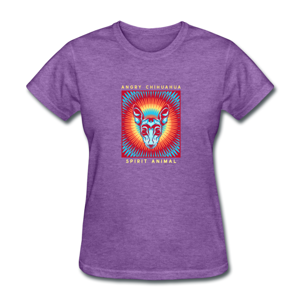 Women's Angry Chihuahua T-Shirt - purple heather