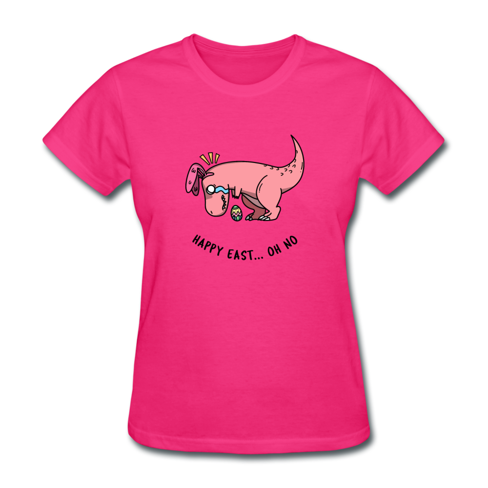 Women's T-Rex T-Shirt - fuchsia