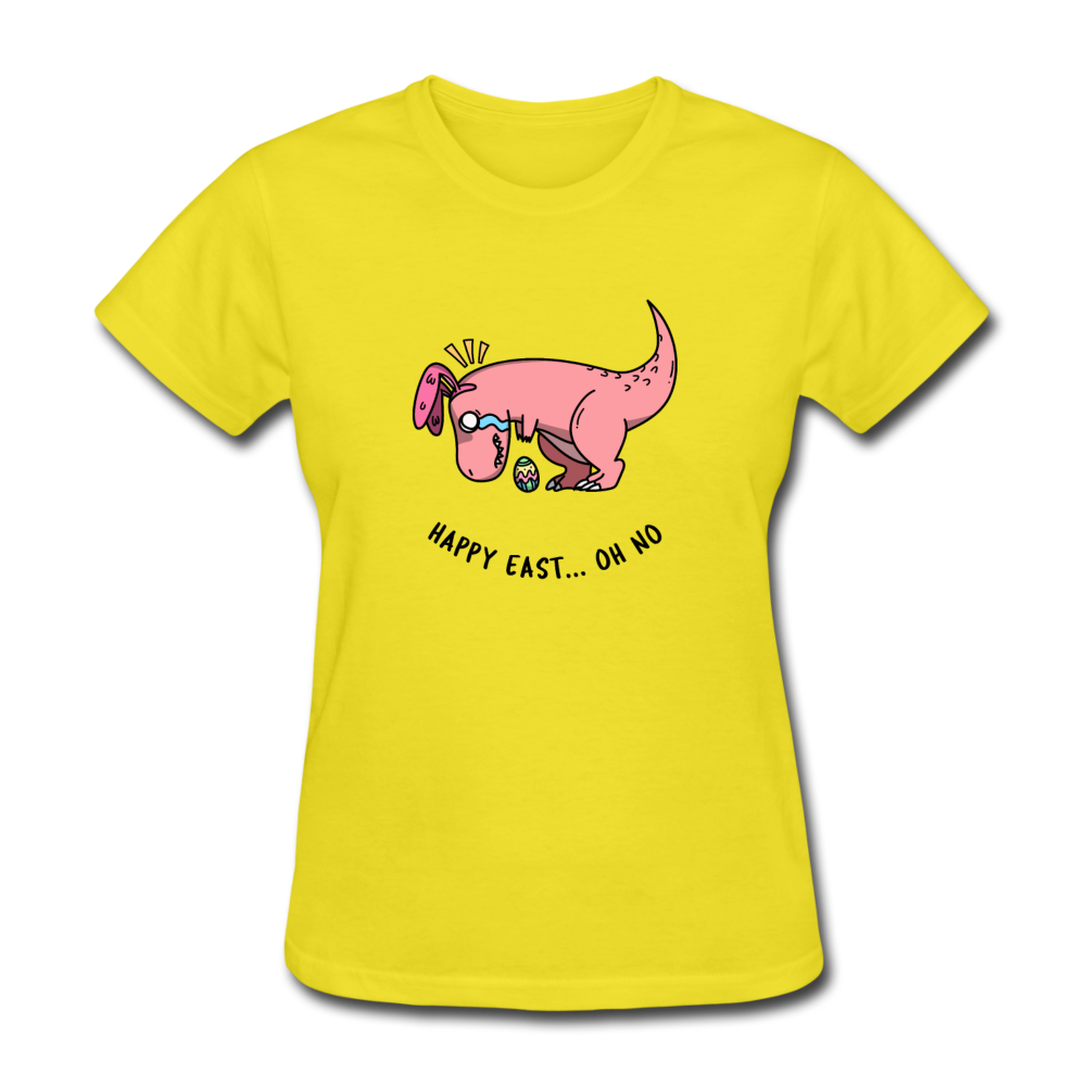 Women's T-Rex T-Shirt - yellow