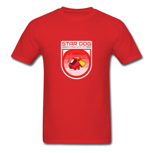 Unisex Star Dog T-Shirt - red