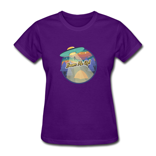 Women's Beam Me Up T-Shirt - purple