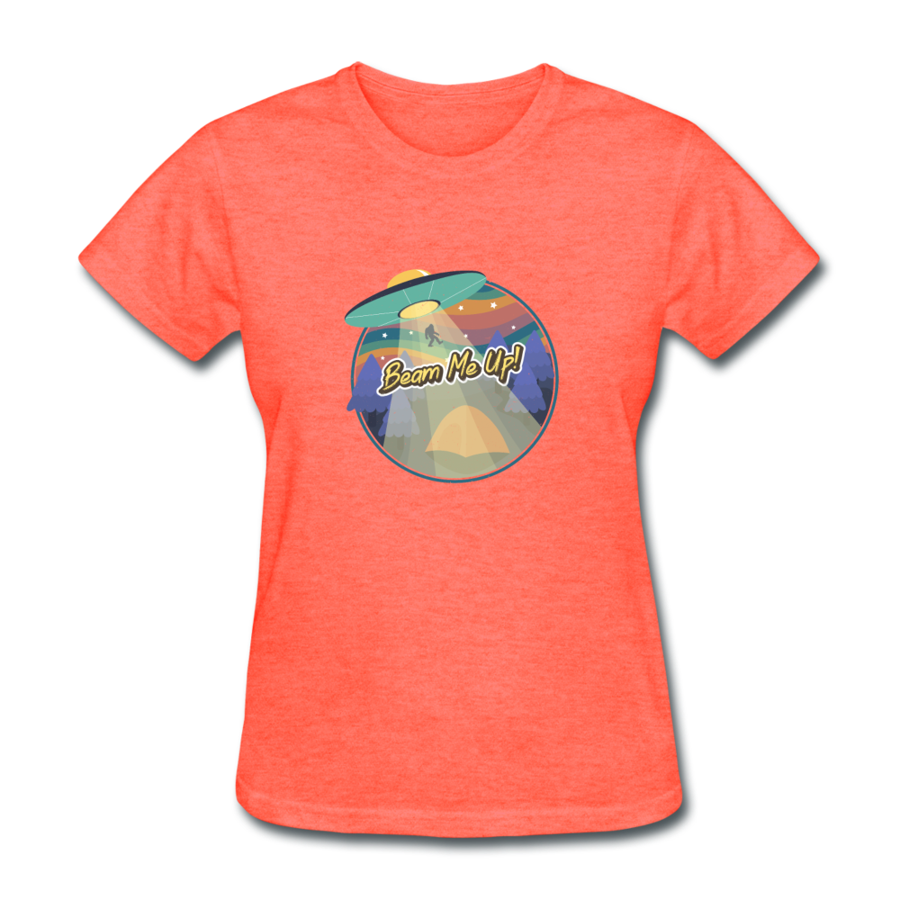 Women's Beam Me Up T-Shirt - heather coral