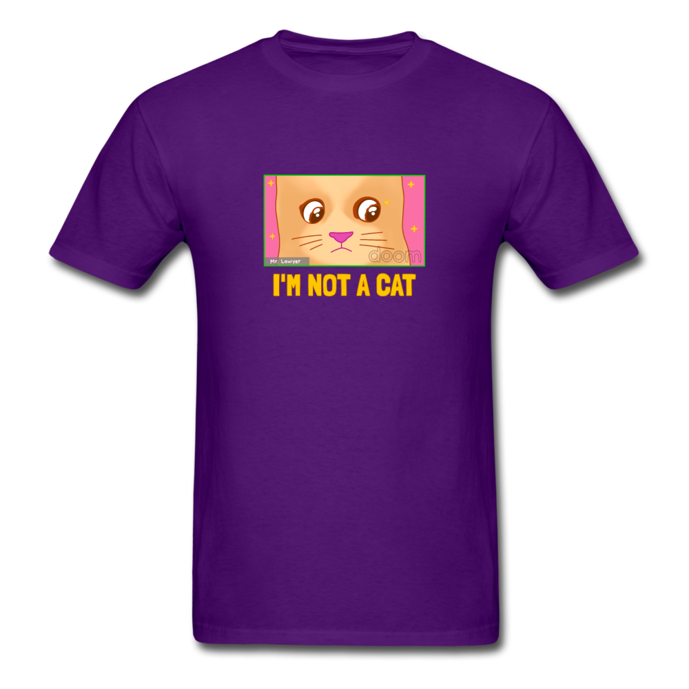 Unisex I'm Not a Cat T-Shirt - purple