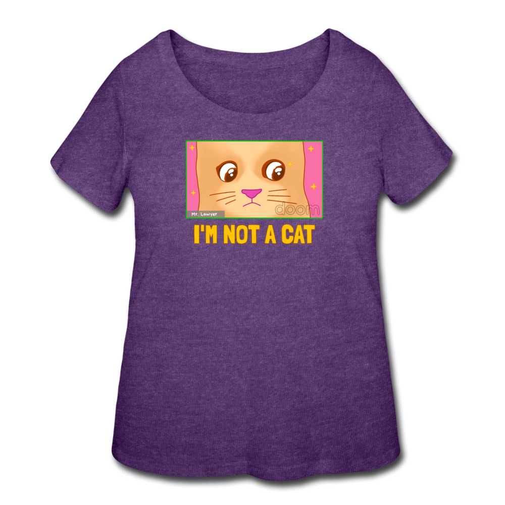 Women’s Curvy T-Shirt - heather purple