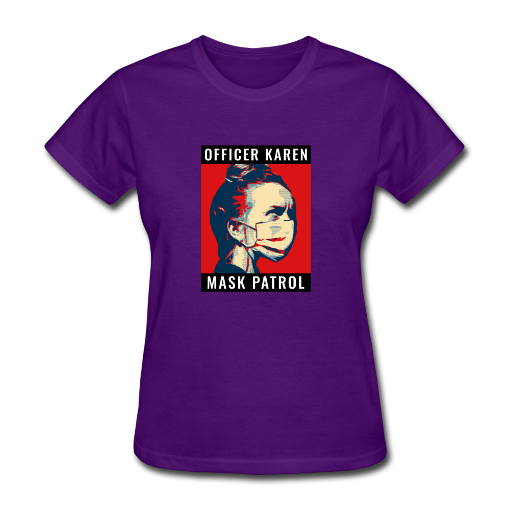 Women's Mask Patrol T-Shirt - purple